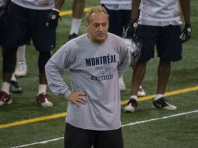 Jeff Reinebold is back for a third stint with the B.C. Lions. He is shown in a 2012 file photo.
