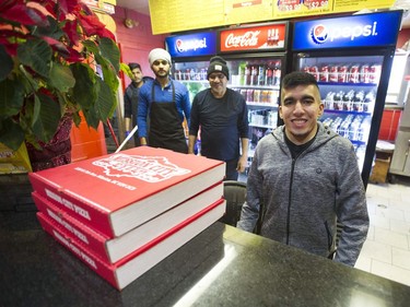 Jag Gill, owner of Mission City Pizza, served more than 700 people Friday night as the lights went out in Mission, BC. Gill and his employees made between 500 and 600 pizzas, as well as wings and lasagne.