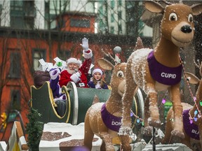 Hundreds of thousands watched the Santa Claus parade in Vancouver on Sunday.