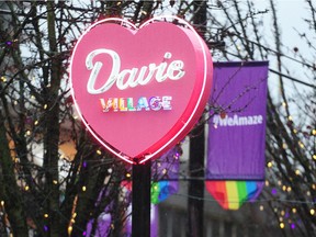 The #heartofdavidvillage neon sign was installed for the Lumiere Festival, next to Fountainhead Pub in Vancouver. It is supposed to be a two-month installation but there is a petition to make it a permanent addition to the West End and Davie Street's answer to the East Van sign.