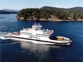 B.C. Ferries vessel Queen of Capilano enroute between Bowen Island and Horseshoe Bay.
