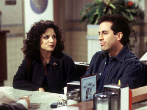 Jerry and Elaine from an episode of Seinfeld. Almost 24 years before the world learned that taking it out was apparently a widespread practice, the show tackled the subject.