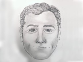 Surrey RCMP released this composite sketch of a suspect in a sexual assault on a South Surrey student in Alderwood Park on Dec. 21, 2017. [PNG Merlin Archive]