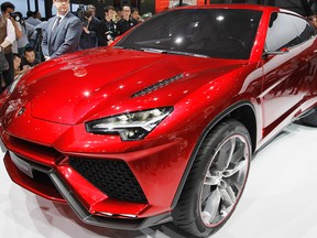 Consumers got their first look at The Lamborghini SpA Urus sport-utility concept vehicle in 2012. The new model will be unveiled today.
