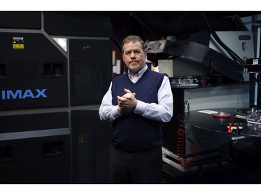 Theatre Director Paul Wild is photographed in the movie projection room at the Royal BC Museum in Victoria, B.C., on Thursday, December 21, 2017.