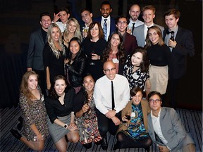 Student's from Langara College's journalism program and those from other institutions attended the Jack Webster Foundation's annual awards banquet in the Hyatt Regency hotel.