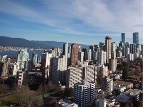 FILE PHOTO - Condos and apartment buildings are seen in downtown Vancouver, B.C., on Thursday February 2, 2017.