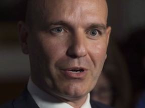 NDP MP Nathan Cullen speaks with the media following Question period Friday June 3, 2016 in Ottawa. Cullen is apologizing after the NDP MP weighed in on the debate around the Trudeau government's decision to force groups applying for summer-job grants to affirm their respect for a woman's right to have an abortion.