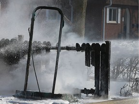 This is what a torched toilet looks like, courtesy of Windsor, Ont.