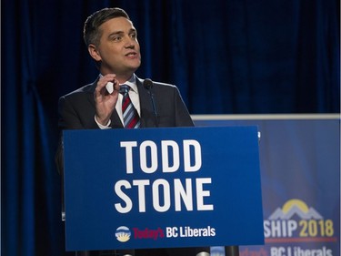 Liberal leader candidate Todd Stone at the Westin Bayshore Tuesday evening for the BC Liberal Party leadership debate.