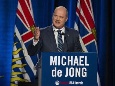 Liberal leader candidate Michael de Jong at the Westin Bayshore Tuesday evening for the BC Liberal Party leadership debate.