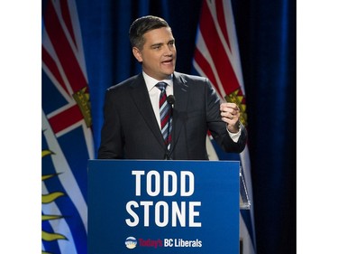 Liberal leader candidate Todd Stone at the Westin Bayshore Tuesday evening for the BC Liberal Party leadership debate.