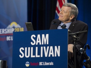 Liberal leader candidate Andrew Sam Sullivan at the Westin Bayshore Tuesday evening for the BC Liberal Party leadership debate.