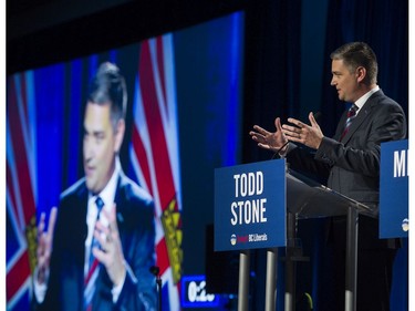 Liberal leader candidate Todd Stone at the Westin Bayshore Tuesday evening for the BC Liberal Party leadership debate.