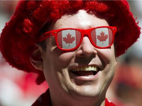 The City of Vancouver is pushing ahead with its bid to host up to five FIFA tournament matches in 2026. This June 2015 file phoo shows Canada 's Josee Belanger (9) celebrating Canada's goal against Switzerland during the quarter round FIFA Women's World Cup 2015 action in B.C. Place Stadium in Vancouver.