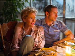 Annette Bening as Gloria Grahame and Jamie Bell as Peter Turner are shown in a scene from Film Stars Don't Die in Liverpool.