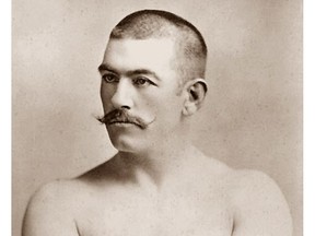Boxing legend John L. Sullivan in the 1880s or '90s.