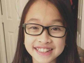 11-year-old Leila Bui of Saanich was struck by a car while crossing the street on her way to school on Dec. 20, 2017. She remained in a medically induced coma early in the new year. [PNG Merlin Archive]