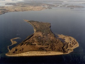 A British Columbia First Nation is claiming title to a private island off Victoria that is currently owned by one of the world's richest men and is valued at more than $54 million.