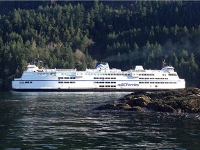 A commercial vehicle spilled fuel into the water while discharging from a B.C. Ferry at Langdale.