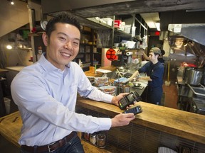 Tatsushi Koizumi is the general manager of the Marutama Ramen chain of three restaurants in Vancouver. By next month all three of the restaurants will be cash-free, accepting only debit and credit cards for payment.