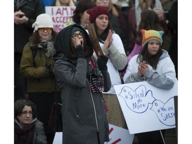 Almost five thousand people took part in the annual Women's March in Vancouver, BC Saturday, January 20, 2018. Similar marches were held around the world in order to combat the rise of white nationalism, misogyny and xenophobia.