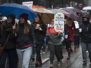 Almost five thousand people took part in the annual Women's March in Vancouver, BC Saturday, January 20, 2018. Similar marches were held around the world in order to combat the rise of white nationalism, misogyny and xenophobia.