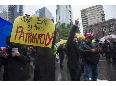 Almost five thousand people took part in the annual Women's March in Vancouver, BC Saturday, January 20, 2018. Similar marches were held around the world in order to combat the rise of white nationalism, misogyny and xenophobia.