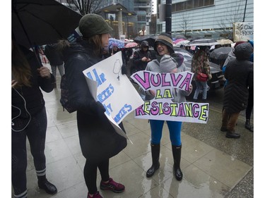 Almost five thousand people took part in the annual Women's March in Vancouver, BC Saturday, January 20, 2018. Similar marches were held around the world in order to combat the rise of white nationalism, misogyny and xenophobia.