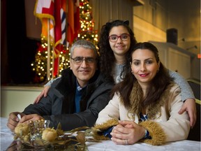 Andre Ghali with wife Caroline Qahwaji and daughter Celine at St. Gregory The Illuminator Armenian Apostolic Church in Richmond. The family are refugees who had lived in Syria.