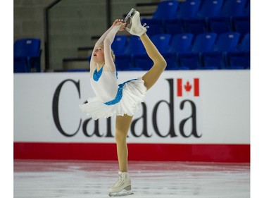 Vienna Harwood of B.C. / Yukon performs in Novice Women on January 9.