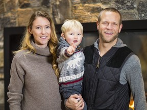 Former ski-cross champion Ashleigh McIvor is happy to share the Olympic legacy with husband Jay DeMerit and son Oakes.