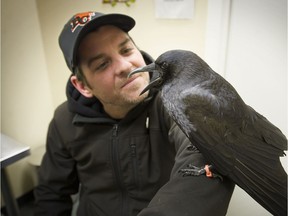 Canuck the Crow with Shawn Bergman.