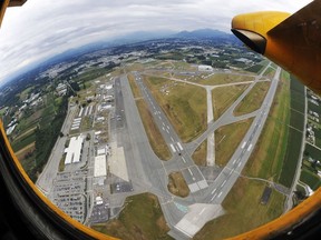 Abbotsford Airport as seen from the sky.
