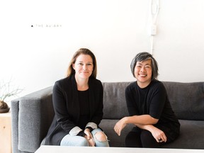 Co-founders of creative co-working space The Aviary, Andrea McLean and Stella Boyland. Photo: Christine Pienaar Photography for The Home Front: A home-base for creatives in Vancouver by Rebecca Keillor [PNG Merlin Archive]