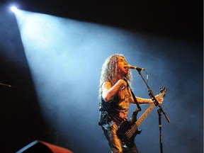 Tom Araya of Slayer rocks the house at GM Place in Vancouver on June 24, 2009.