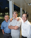 From left: Tom Ng (Facilities Management), Richard Ching (Energy Management Coordinator), Doug Louie (Transportation Services)