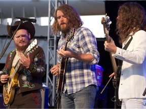 From left, Jimmy Bowskill, Ewan Currie and Ryan Gullen of The Sheepdogs perform on the Fred Anderson Stage at Del Crary Park as part of the Peterborough (Ont.) Musicfest free summer concert series. The Saskatchewan rockers played hits, including, I Don't Know, Feeling Good and Downtown, and for their encore, Whipping Post by the Allman Brothers Band.