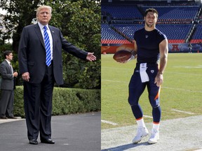 Twitter users compared Trump with athletes such as Tim Tebow