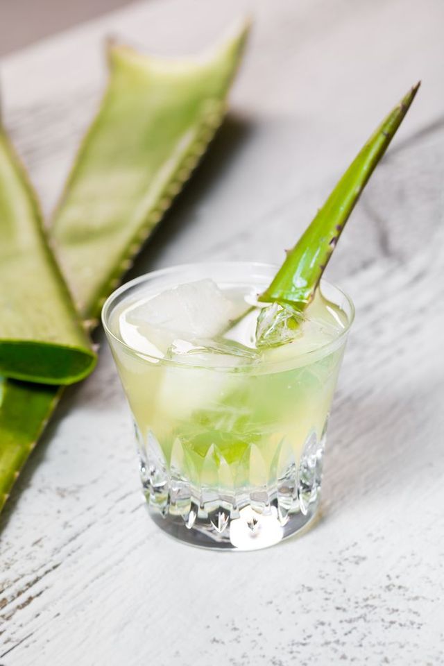 Aloe Vera Margarita from Casamigos tequila. 