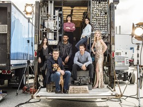 The cast of the Vancouver-shot show UnReal. The hit LIfetime series returns for season three on Feb. 26.