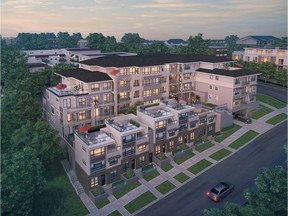 Artist's rendering of the stalled Westbourne Residences intended for New Westminster.