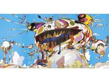 Tan Tan Bo Puking - a.k.a. Gero Tan, acrylic on canvas mounted on board, by Takashi Murakami.