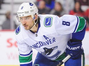 Chris Tanev blocked seven shots Thursday against the Blackhawks.