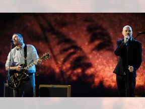 Gord Downie (right) performs with Dallas Green of City and Colour at the 2009 Juno Awards at GM Place Stadium in Vancouver  March 29, 2009.