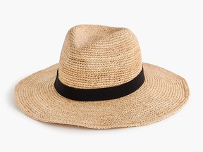 Wide-brim packable straw hat, $72 at J.Crew, jcrew.com.