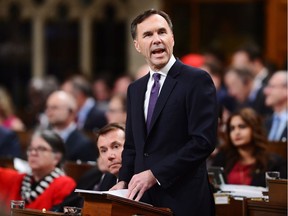 Finance Minister Bill Morneau delivers the federal budget in the House of Commons in Ottawa on Tuesday, Feb.27, 2018.