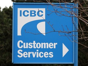 Signage for ICBC (Insurance Corporation of British Columbia) is shown in Victoria, B.C., on Tuesday February 6, 2018.