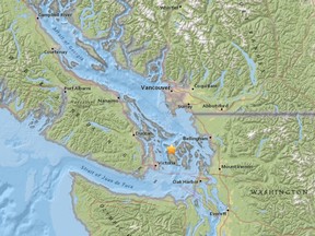 Earthquake seismologist John Cassidy initially thought the 10 seconds of rumblings he felt in his Cordova Bay home Saturday night could have been caused by an earthquake, but he wasn’t certain.