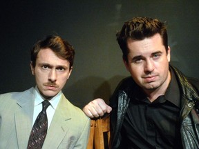 Daniel Deorksen and David Newham play Chicago cops in A Steady Rain at The Penthouse Studio Theatre Feb. 16-March 3.